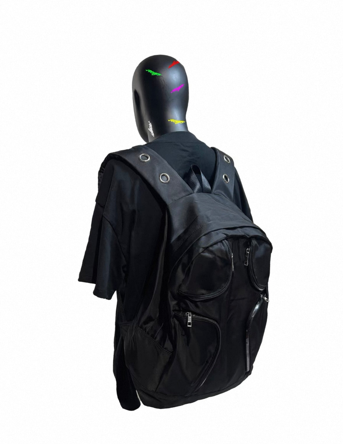 Cyber Love Hunter Cross zip Backpack