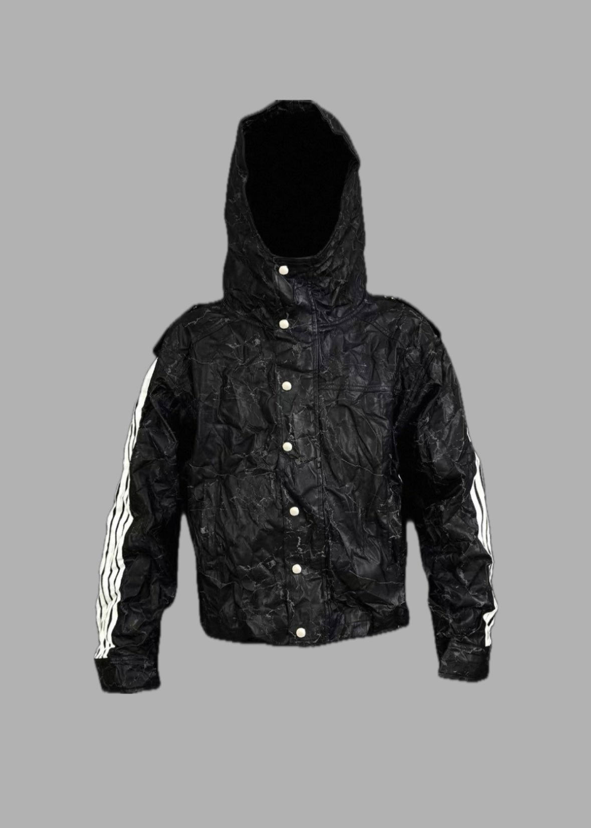 99CLUB PU Leather Line Jacket