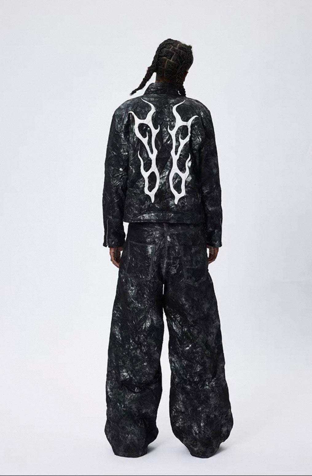 DND4DES PU Leather Baggy Pants