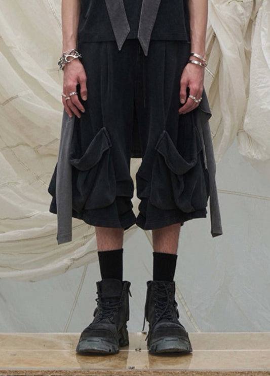 RELABEL Layered Long Half Pants