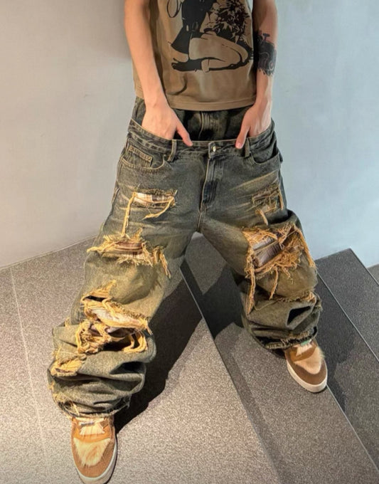 THEWET Double Waist Pants