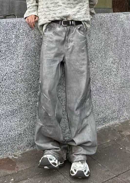 JCAESAR Scratched Jeans