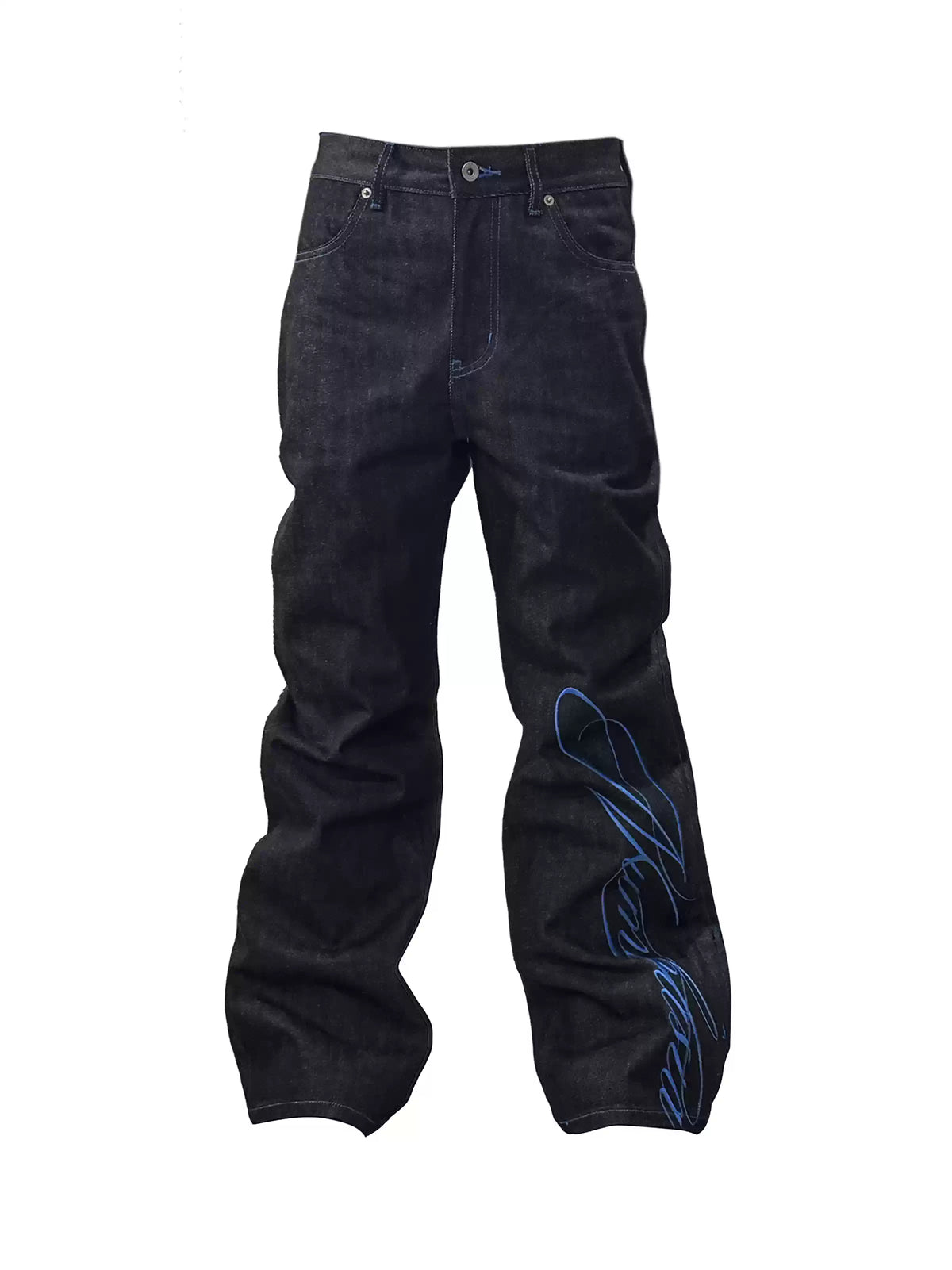 Floral Embroidered Straight Leg Jeans
