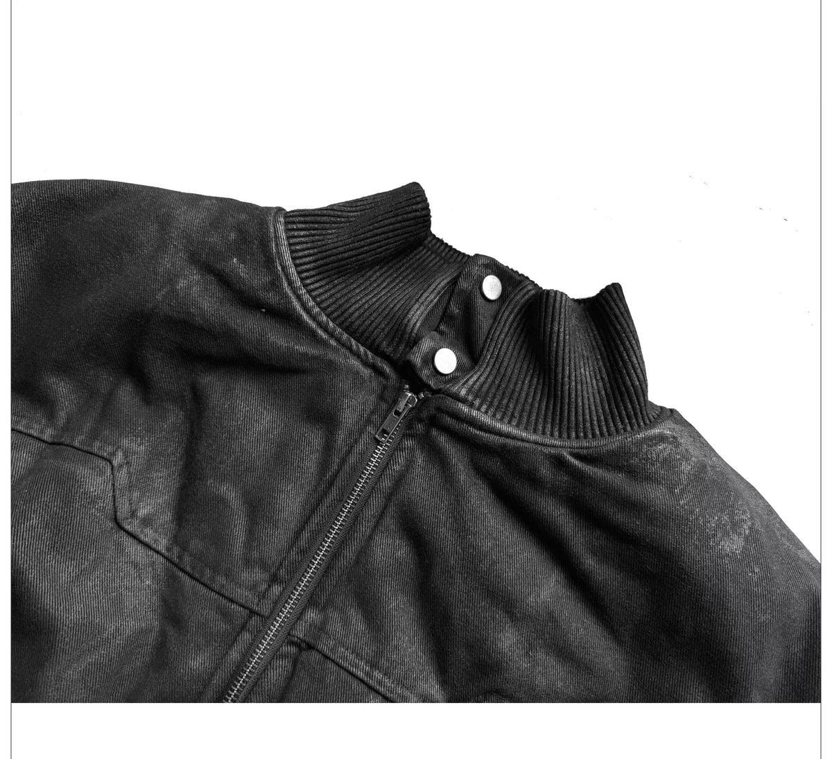 Waxed Washed Bomber Jacket