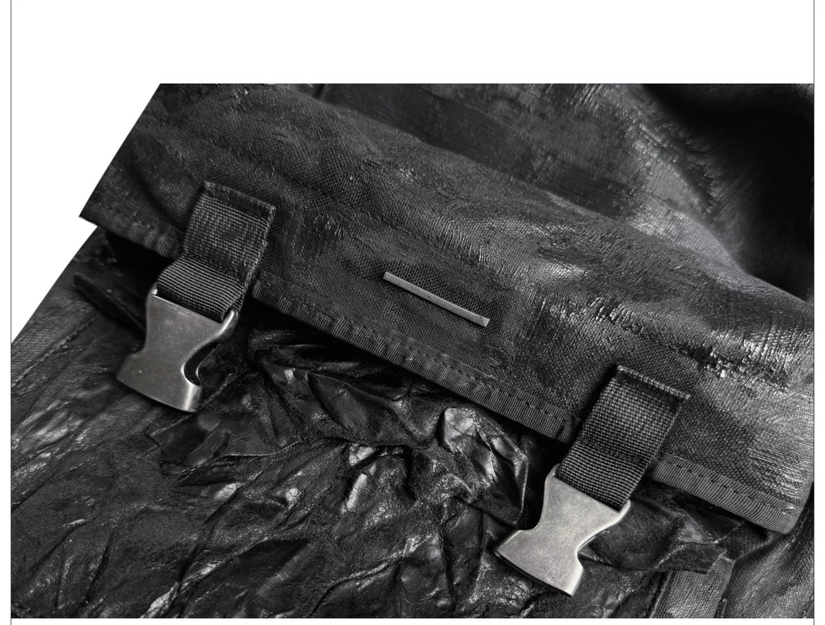 Cracked Coated Canvas Backpack