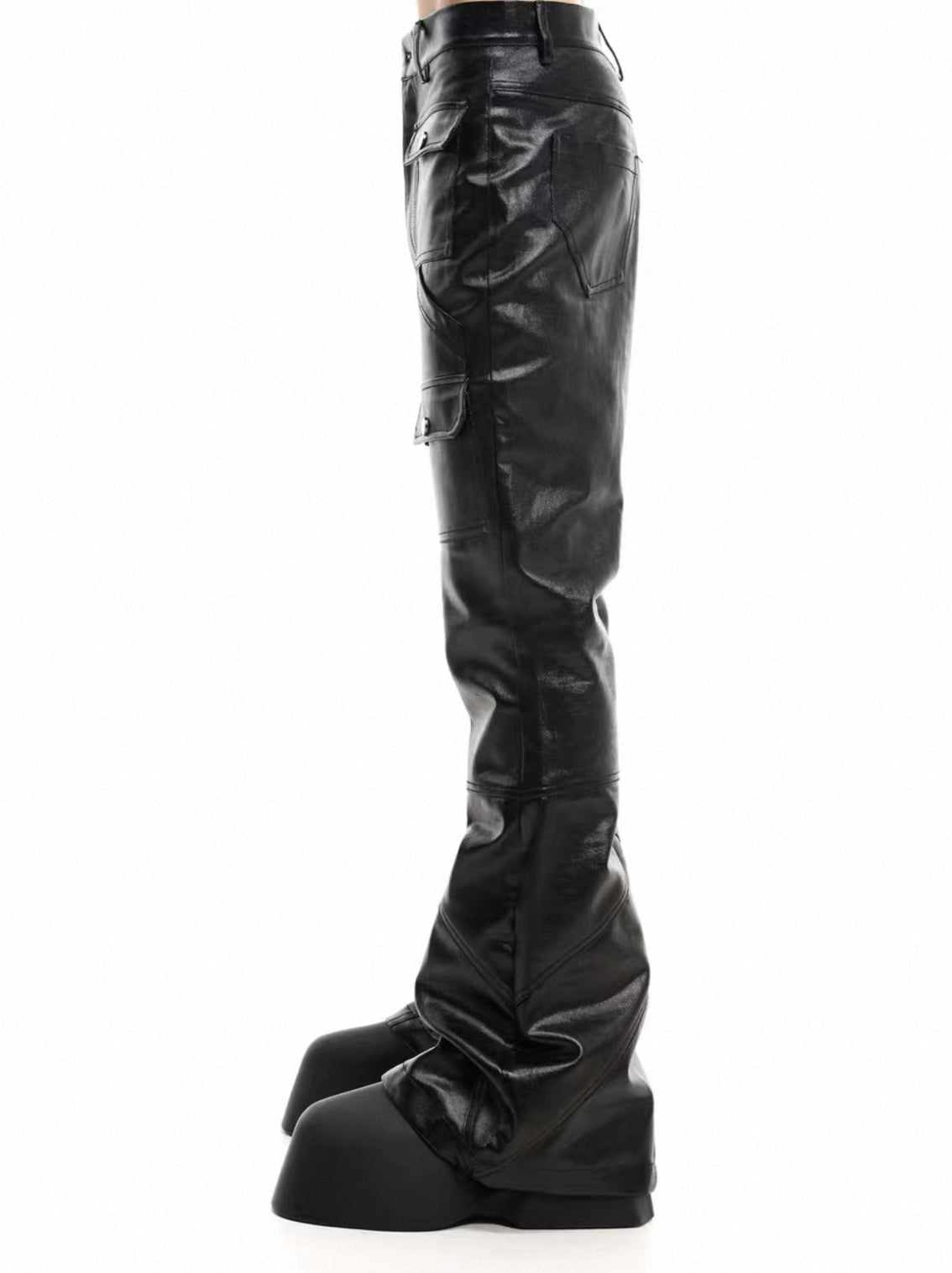 SCD CROWD PU Leather Slim Fit Pants