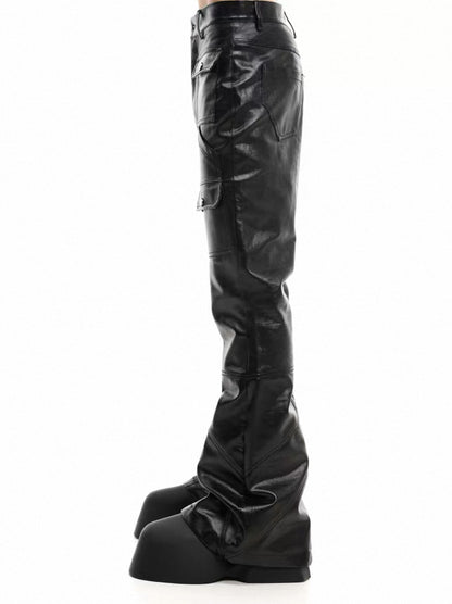 SCD CROWD PU Leather Slim Fit Pants