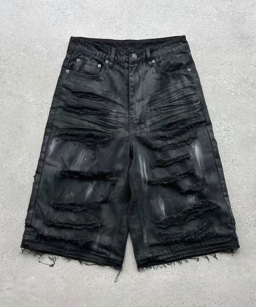 EVI GAZER Black half pants