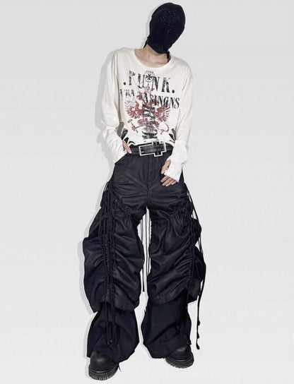 ATANOTHINGNESS Dark Baggy Denim Pants