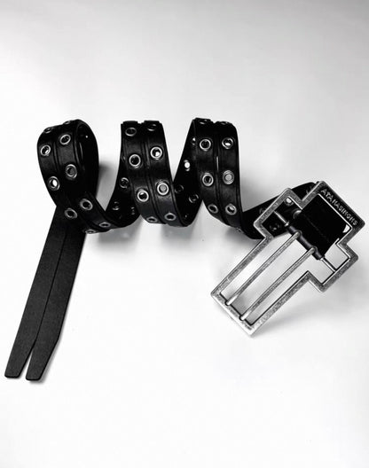 ATANOTHINGNESS クロスバックル レザーベルト SELFISH
