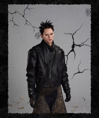 FLYERRER PU Leather Jacket