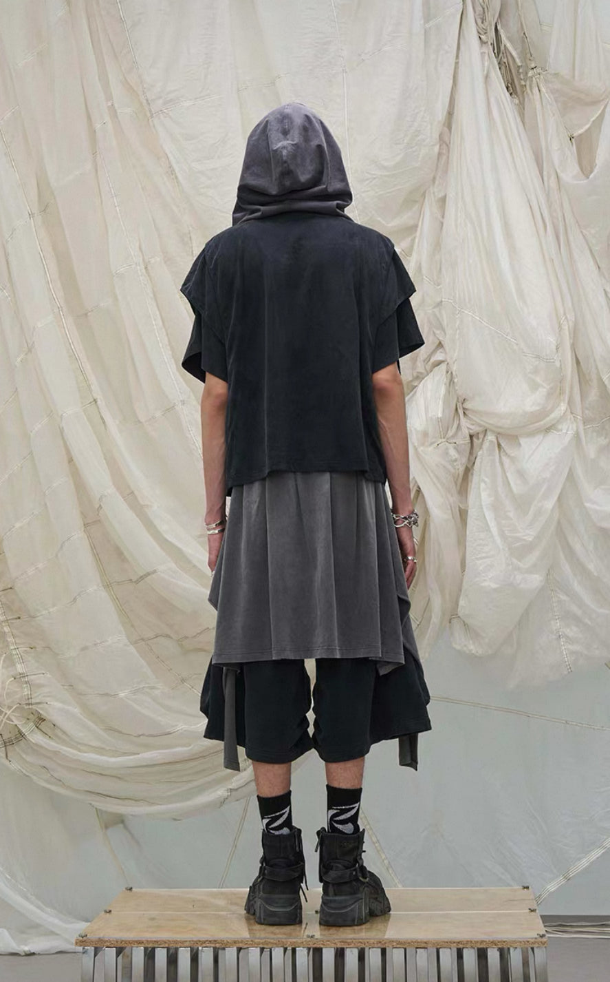RELABEL Layered Long Half Pants