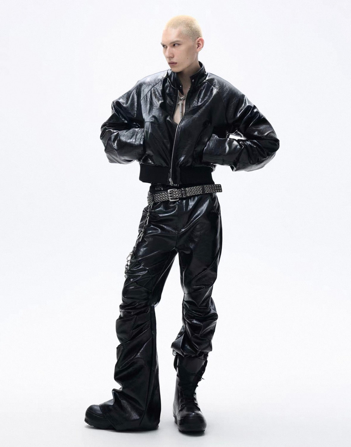 FRKM SCD PU Leather Short Jacket