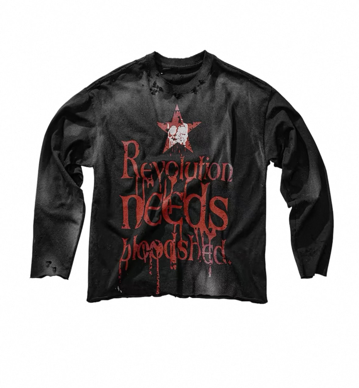 L'S WORLD&LUCKY WORLD Damage long sleeve