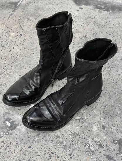 Vintage Leather Engineer Boots