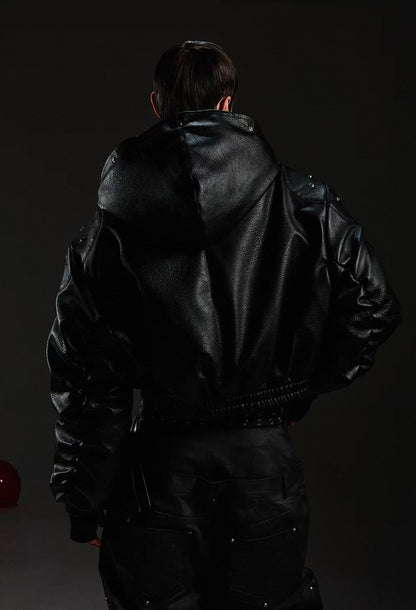 DARKRTPTS Far Hoodie Bomber Jacket