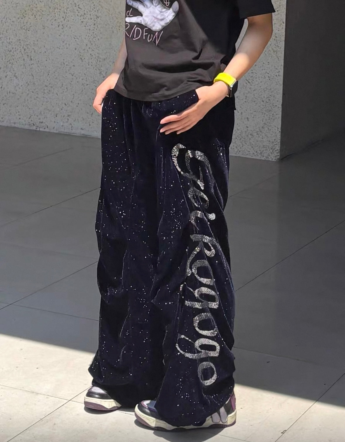 GECKOGOGO Line Stone Pants