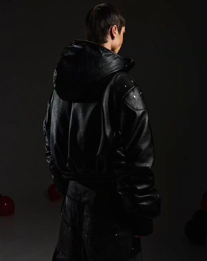 DARKRTPTS Far Hoodie Bomber Jacket