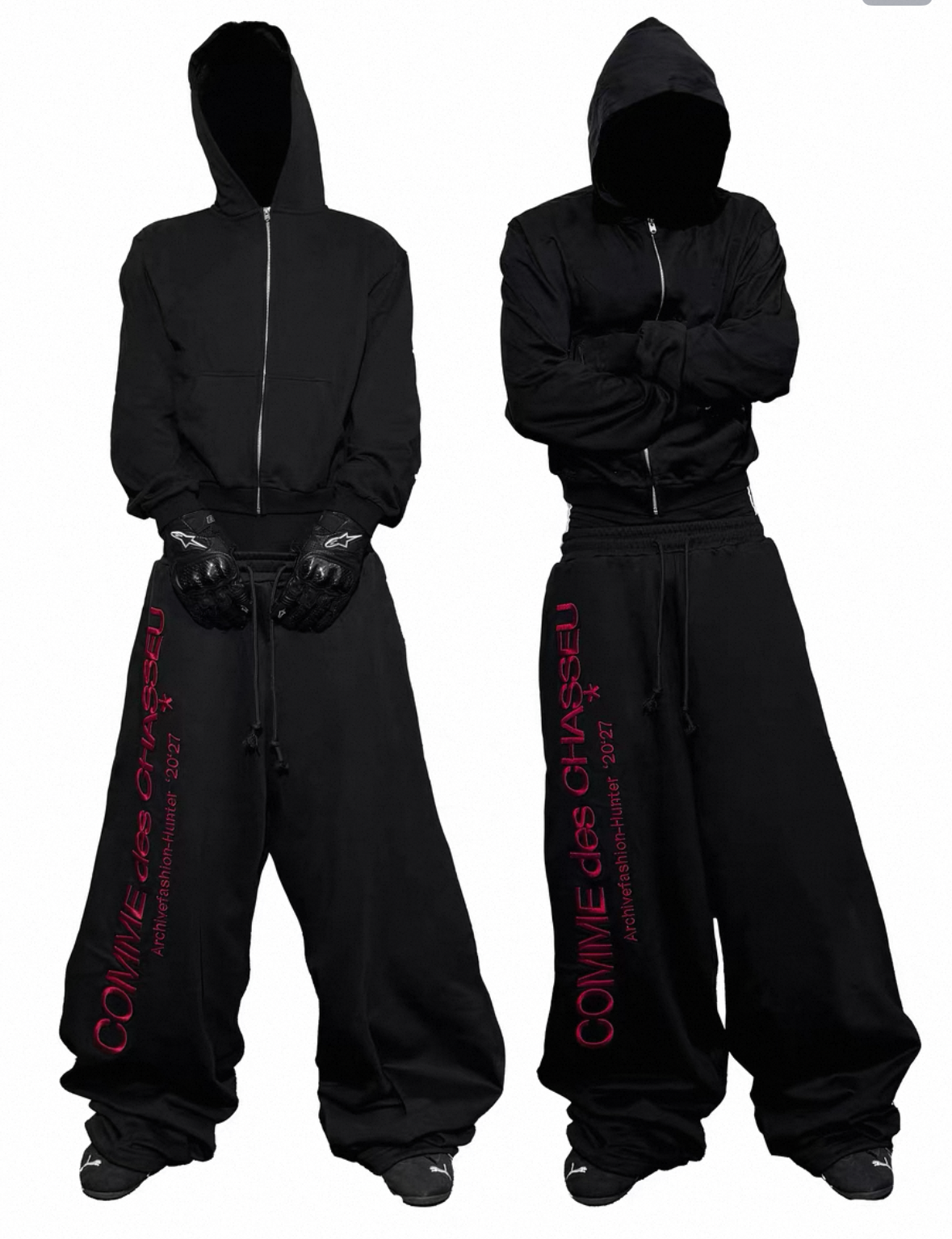 RYE CHASIN Lettering Sweat Pants