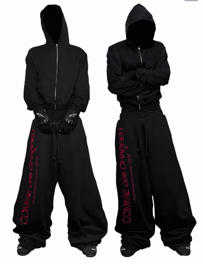 RYE CHASIN Lettering Sweat Pants