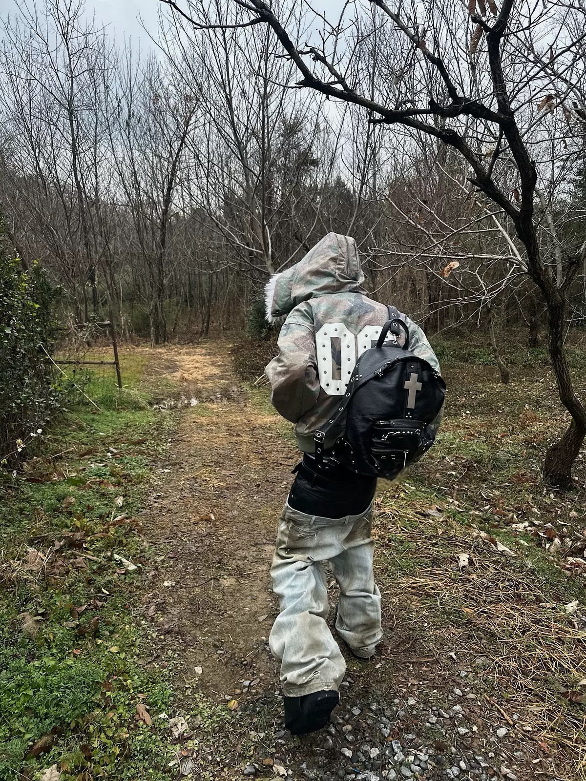 REBEL WAVE PU Lether Cross Back Pack