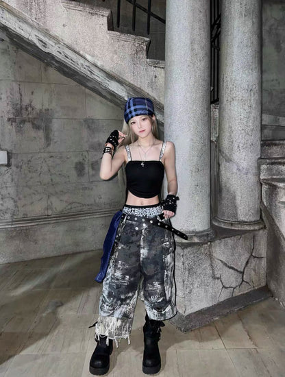 GOJOYJINNI Deathtroy Half Pants