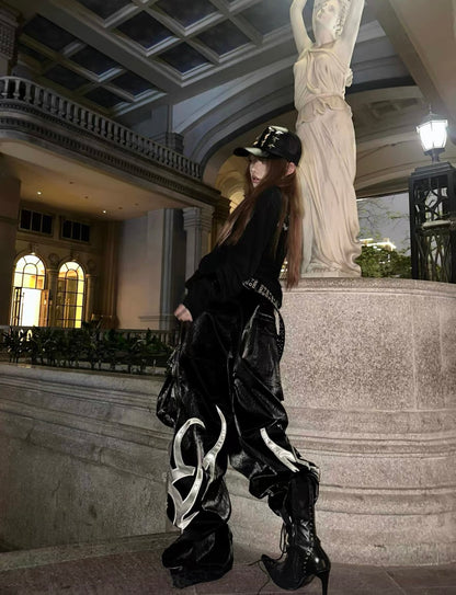 99CLUB Wax leather Pants