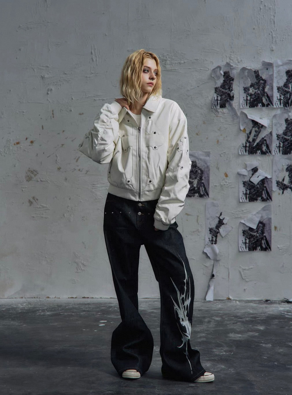 PAIKI PU Leather Bomber Jacket