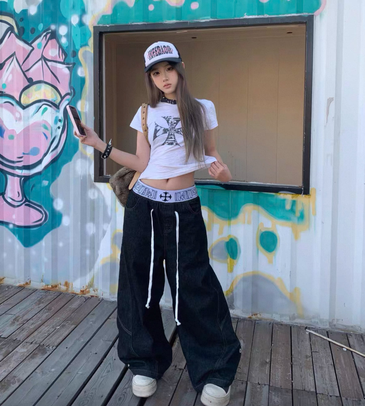 PAIKI Double Waist Pants