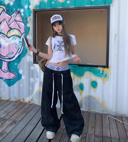 PAIKI Double Waist Pants