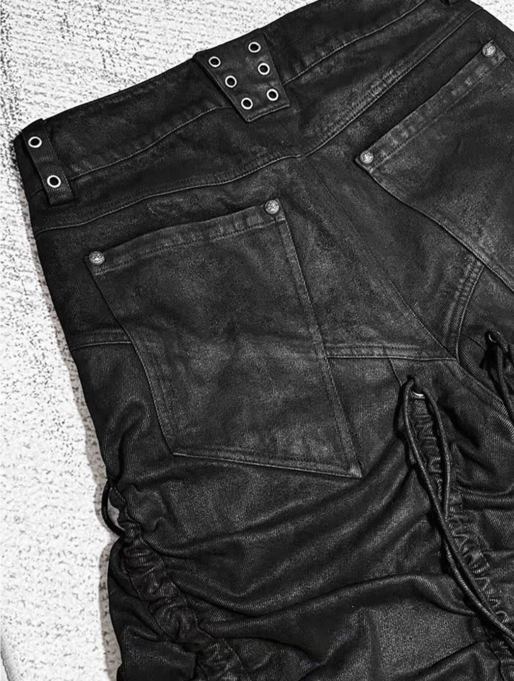 ATANOTHINGNESS Dark Baggy Denim Pants