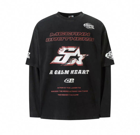 DARK FOG Layered shirt
