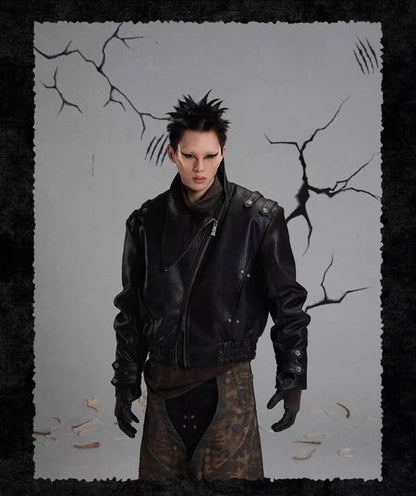 FLYERRER PU Leather Jacket