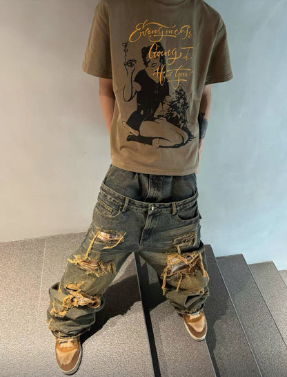 THEWET Double Waist Pants