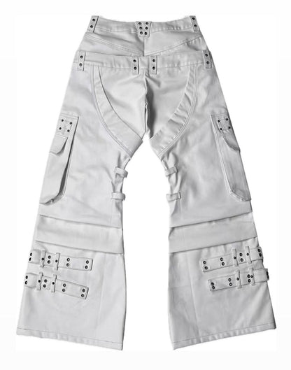 ATANOTHINGNESS Double Waist White Pants