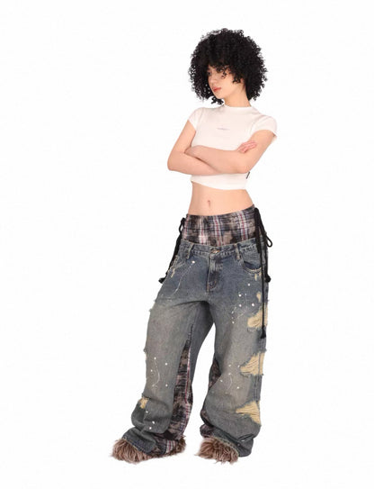 THEWET Double Waist Pants