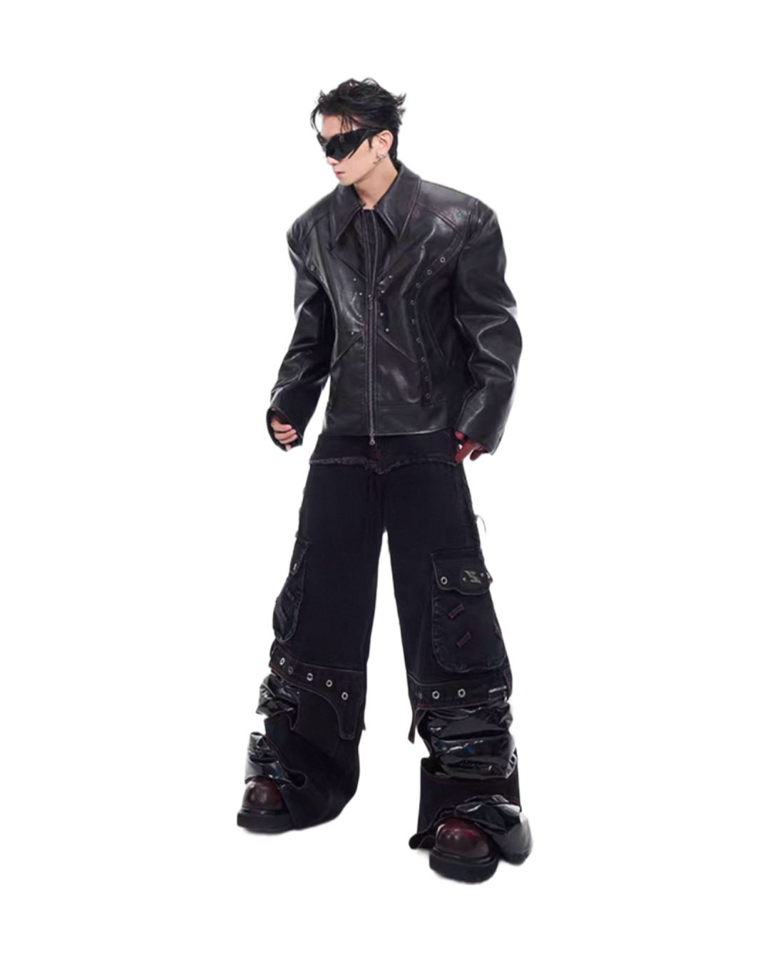 STARTEXCEEDEND Removable Legs Baggy Denim Pants