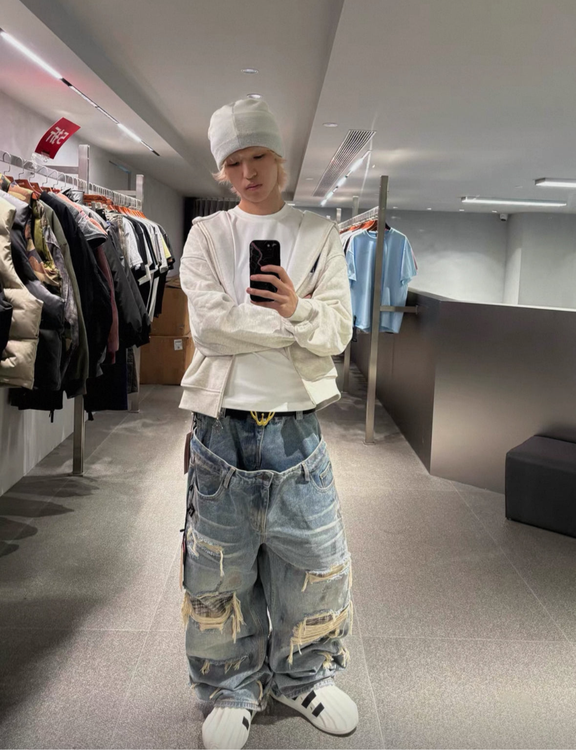 THEWET Double Waist Pants