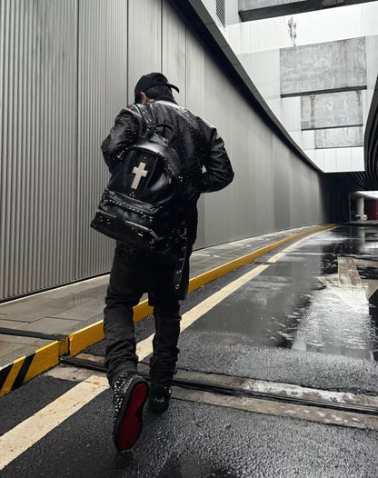 REBEL WAVE PU Lether Cross Back Pack