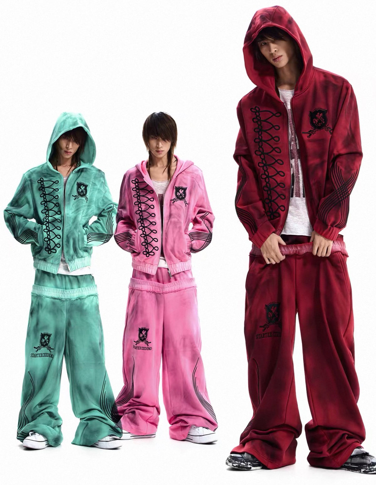 Oversized Track Jacket & Wide-Leg Pants Set