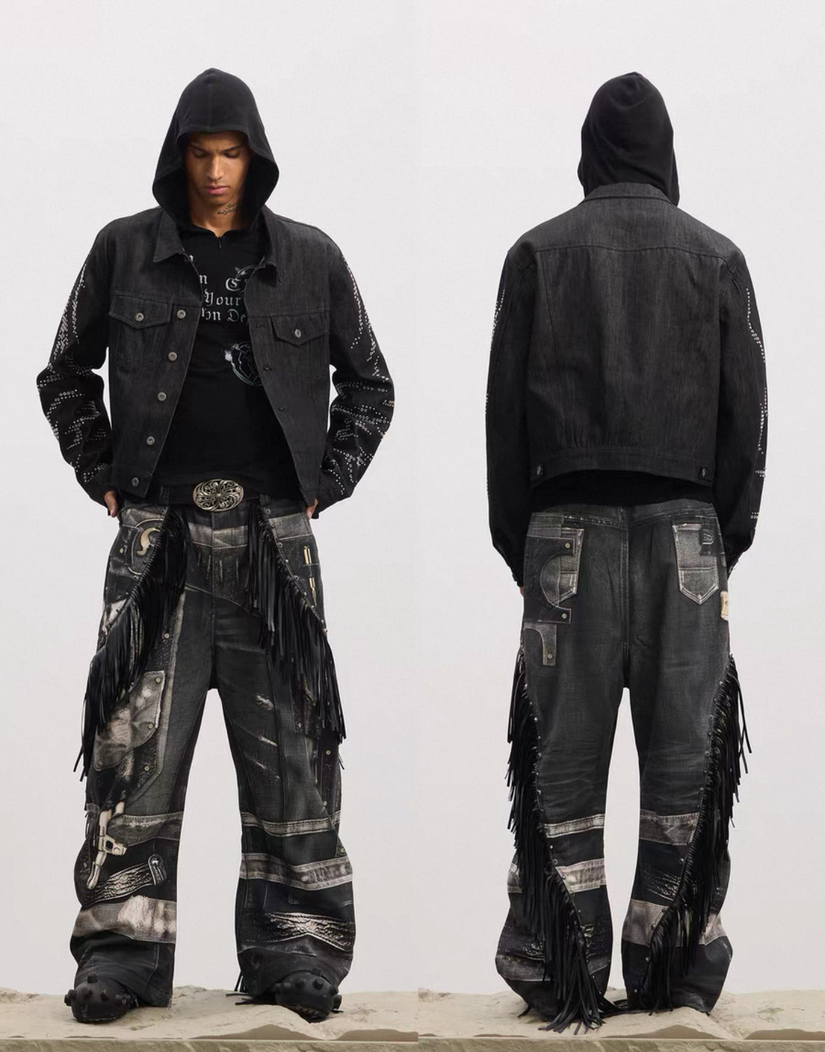 DND4DES Fringe Baggy Pants