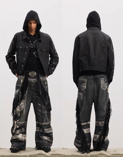 DND4DES Fringe Baggy Pants