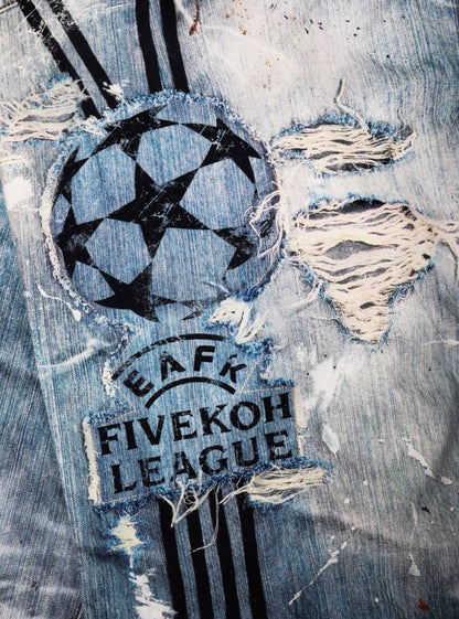 FIVEKOH Double Waist Denim Pants