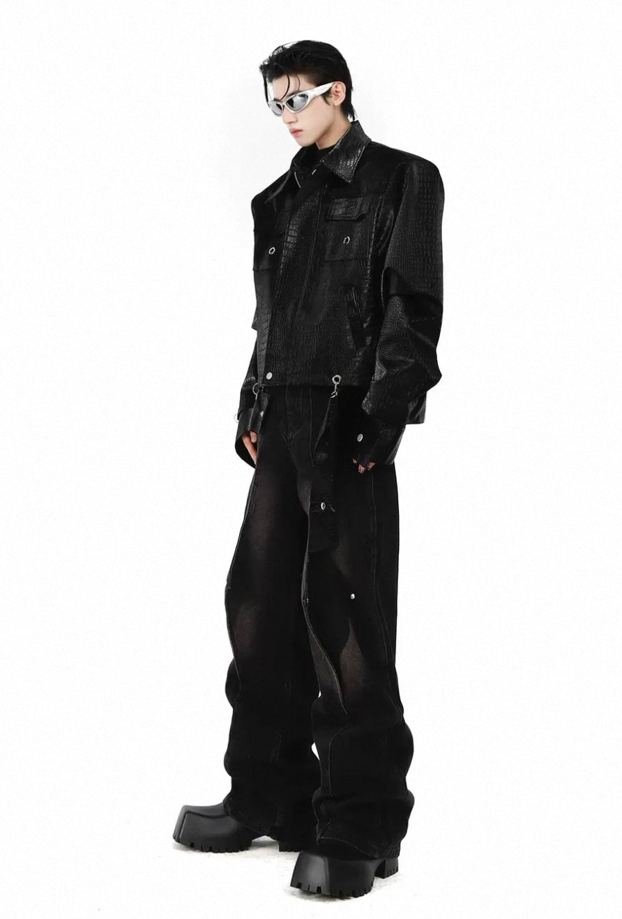 STARTEXCEEDEND PU Leather   Jacket