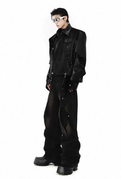 STARTEXCEEDEND PU Leather   Jacket