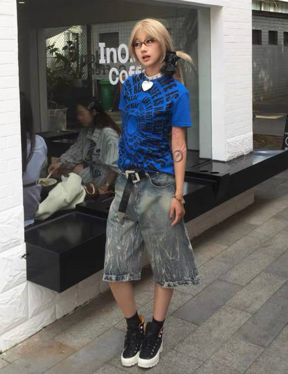 ANTIDOME WORLDWIDE Denim Half Pants