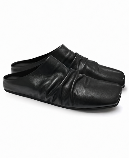 Cowhide Leather Slipper