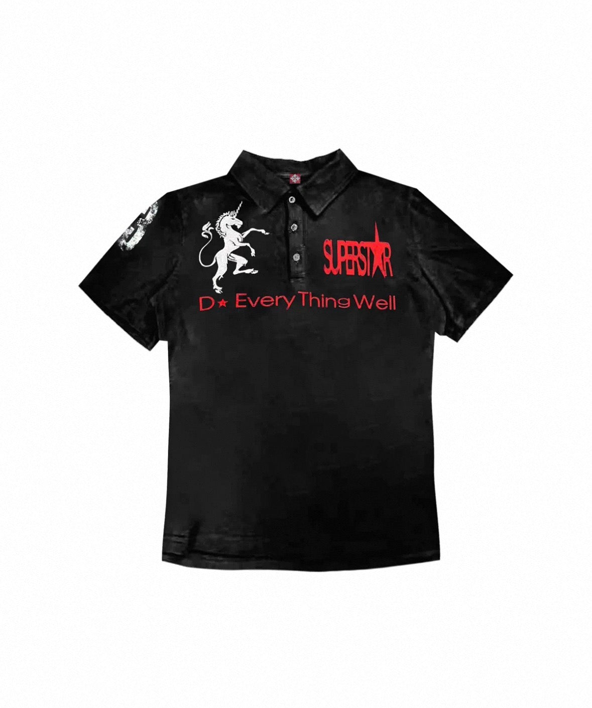 DETW Lettering polo shirt