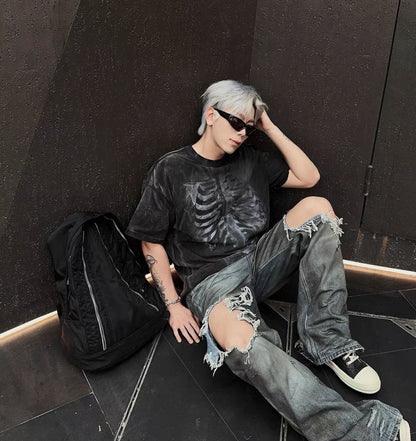 NIHILISH Skeleton Shirt