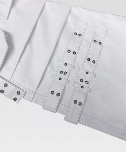 ATANOTHINGNESS Double Waist White Pants